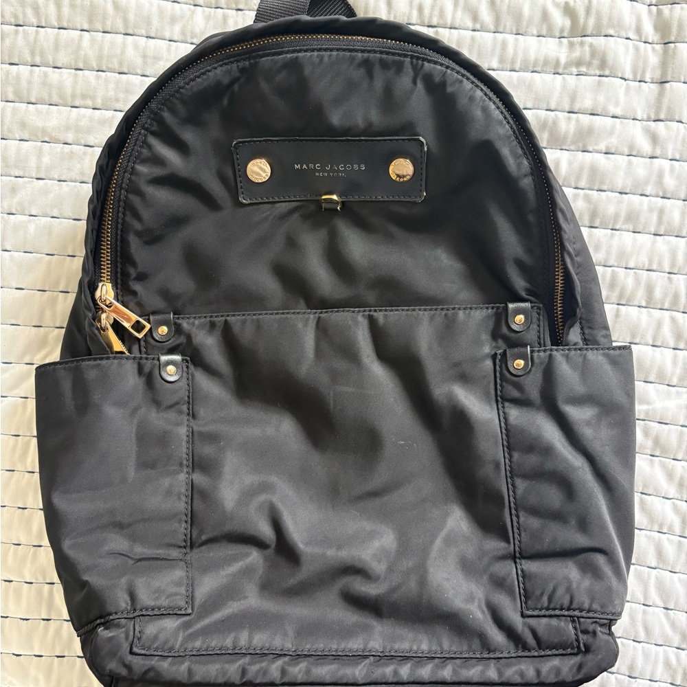 Marc Jacobs Black Backpack Sleek Modern Design